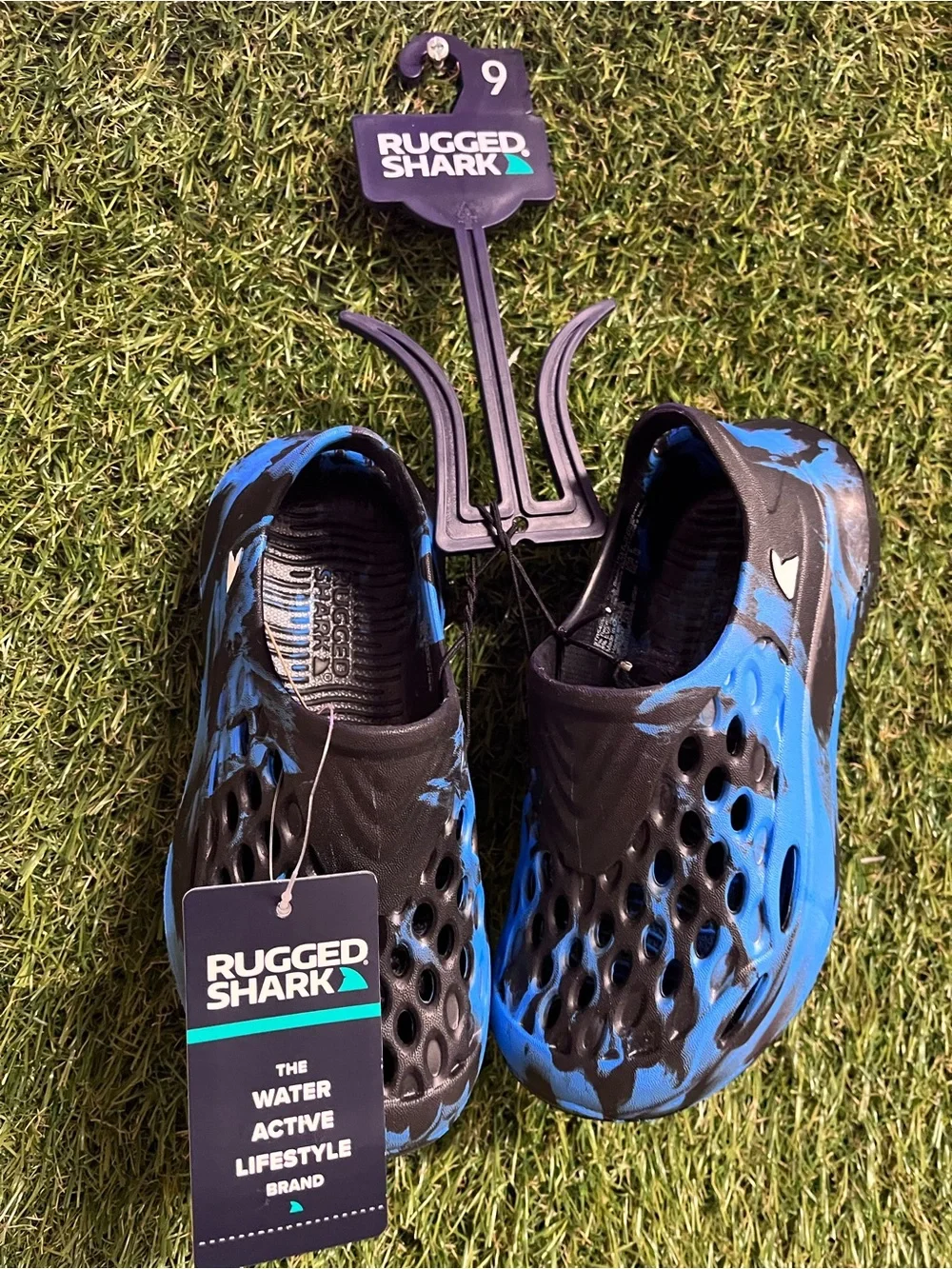 Kids Water Shoes - Blue/Black, Size 9